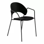 Dosina Dining Chair Upholstery and Armrests, Oak Black - 2