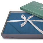 Pościel satyna bambusowo-bawełniana (P) STRIPE CORNFLOWER/180x200 +2x70x80 z listwą +4x40x40 BAMBOO - 5