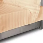 Prześcieradło satyna bambusowo-bawełniana STRIPE BEIGE/160x240 - 3