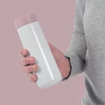 LL-Kubek podróżny 350ml White/Pink Travel - 22