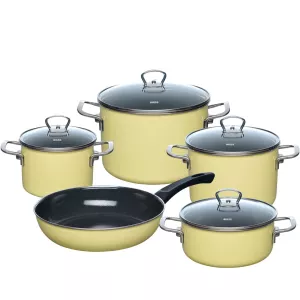 Zestaw garnków ceramicznych 5-częściowy Riess LEMON