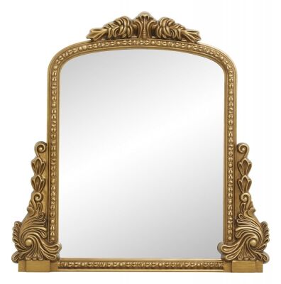 Lustro BIRD small 97x100 cm złote Nordal