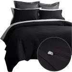 Pościel satyna bawełniana CIZGILI BLACK/180x200 EXCLUSIVE - 2