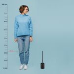 KELA-Szczotka do toalet ceramiczna czarna Matsi - 3