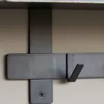 Wisząca metalowa czarna półka/wieszak 80/18,5/23 cm House Doctor - 4