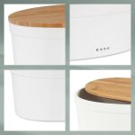 KELA-Chlebak ceramiczny biały Salena - 2