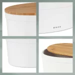 KELA-Chlebak ceramiczny biały Salena - 2