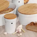 KELA-Chlebak ceramiczny biały Salena - 4