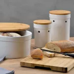 KELA-Chlebak ceramiczny biały Salena - 5