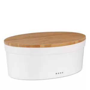 KELA-Chlebak ceramiczny biały Salena