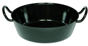 Mała patelnia do piekarnika ceramiczna czarna 16 cm Riess CLASSIC Schwarzemaille