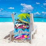 Ręcznik plażowy mikrofibra 100x180 H146 - 5