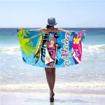 Ręcznik plażowy mikrofibra 100x180 H146 - 2