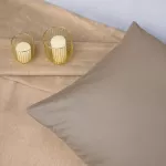 Poszewka satyna bawełna ciemny beż 041/50x80 - 5