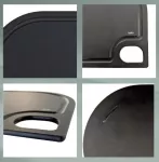 KELA-Deska do serwowania 23,5x29,5cm czarna Nobel - 2