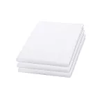 Prześcieradło hotelowe 100% bawełna gładkie białe/140x200 - 3
