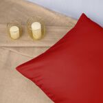 Poszewka satyna bawełna czerwony 029/70x80. - 4
