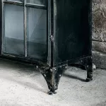 Gablota witryna szklana żelazna DOWNTOWN, czarna 4 drzwi Nordal - 3