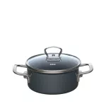 Zestaw garnków ceramicznych  3-częściowy Riess DARK GREY - 3