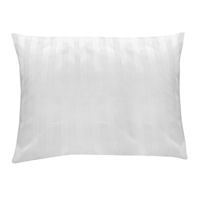 Poszewka hotelowa na zakładkę PASY 2cm biała/50x60