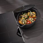 KELA-Brytfanna owalna z pokrywą 4 l czarna Calido - 5