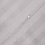 Poszewka satyna bambusowo-bawełniana STRIPE GREY/70x80 z listwą - 3