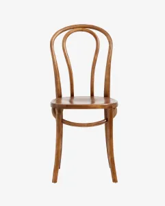 Krzesło do jadalni BISTRO brązowe drewno Nordal