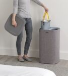 JJ-Kosz na pranie 60l. Tota szary - 33