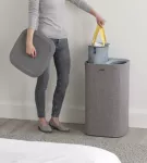 JJ-Kosz na pranie 60l. Tota szary - 33