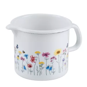 Kubek emaliowany w kwiatki Riess Flora 1,7 l