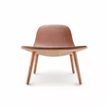 Eva Solo Abalone lounge chair Oak nature, leather cognac - 2