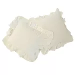 Poszewka bawełniana komplet SNOW WHITE/2x40x40 STONEWASHED - 3