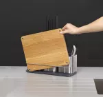 JJ-Zestaw pojemników z deską CounterStore Steel - 8