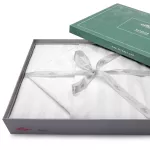 Pościel satyna bambusowo-bawełniana (P) STRIPE WHITE/220x200 +2x70x80 z listwą +4x40x40 BAMBOO - 5