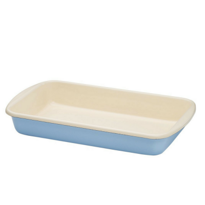 Brytfanna emaliowana niebieska 36x22 cm Riess Weiss