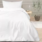 Poszewka hotelowa na zakładkę GŁADKA biała/50x70 - 3