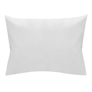 Poszewka hotelowa na zakładkę GŁADKA biała/50x70