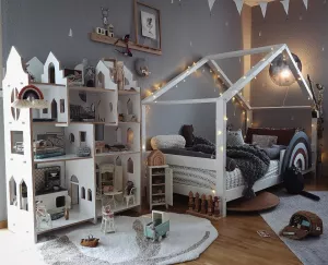 Parawan Domek Biurko Regał 4w1