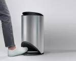 JJ-Kosz okrągły wolnostojący10l.StainlessSteel Arc - 10
