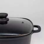 KELA-Naczynie kwadratowe 6l+pokrywka szklana Atura - 2