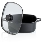 KELA-Naczynie kwadratowe 6l+pokrywka szklana Atura - 3