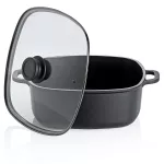 KELA-Naczynie kwadratowe 6l+pokrywka szklana Atura - 3