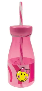 Zak!-Butelka ze słomką dla dziewczynki Smiley Kid