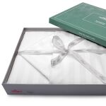 Pościel satyna bambusowo-bawełniana (P) STRIPE WHITE/140x200 +1x70x80 z listwą +2x40x40 BAMBOO - 5