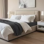 Prześcieradło jersey elastan z gumką BLACK/CZARNY/220x200x30 - 2