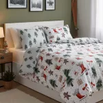 Pościel bawełniana 220x200 + 2x70x80 świąteczna wzór 078 - 5
