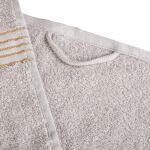 Towel 100% cotton Tiwano Light Ash + Dark Turquoise (P) 2x30x50+2x50x90+2x70x140 set - 5