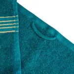 Towel 100% cotton Tiwano Light Ash + Dark Turquoise (P) 2x30x50+2x50x90+2x70x140 set - 10