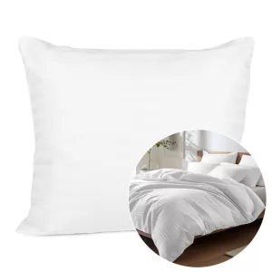 Poszewka satyna bawełna CIZGILI WHITE/70x80.