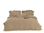 Pościel bawełniana AKDENIZ BEIGE/160x200(P) STONEWASHED - 2